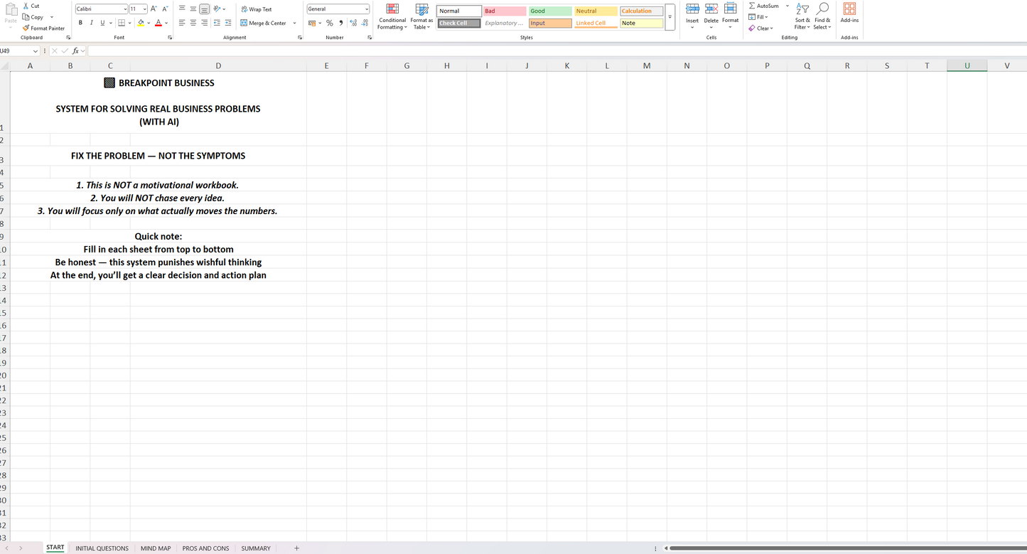 BreakPoint Pro - Make one good decision in 15 minutes